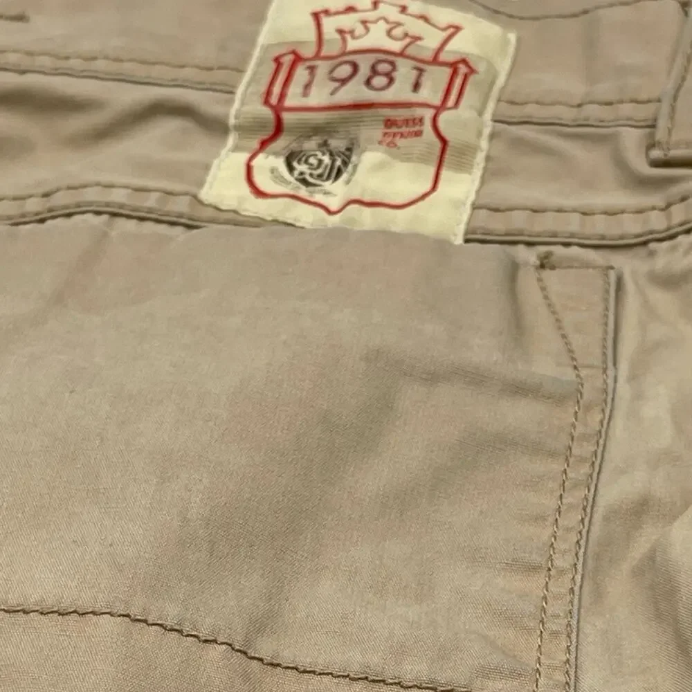 VINTAGE - GUESS JEANS men's beige hiking pants size W34 / L32